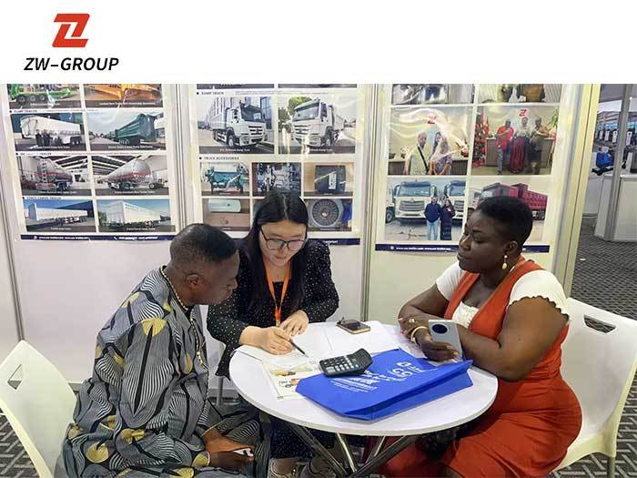 ZW Group team and African clients group photo at Lagos Expo booth