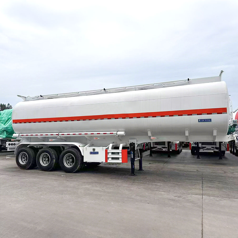 Semi-remorque citerne à carburant en acier carbone 3 essieux