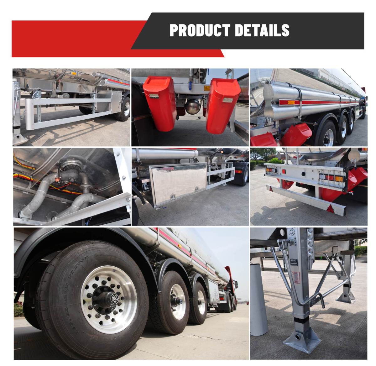 3 axle aluminum tanker trailer