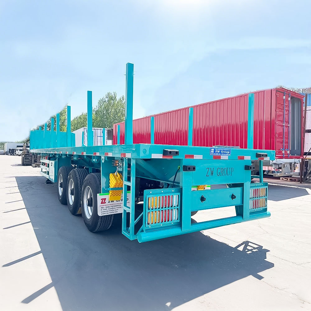 Remorque plate standard 40FT pour la logistique