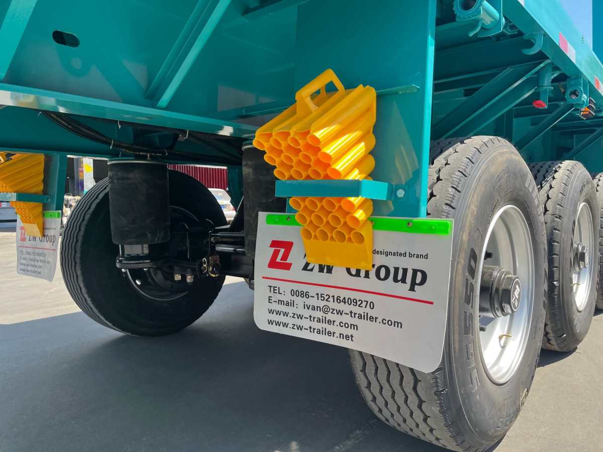 40ft flatbed semi truck trailer axle and mechanical suspension for stable cargo transport