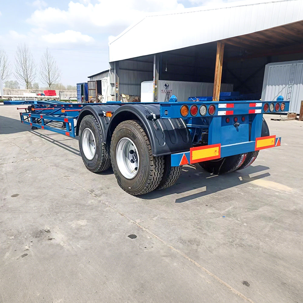 2 essieux 40FT remorque squelette semi