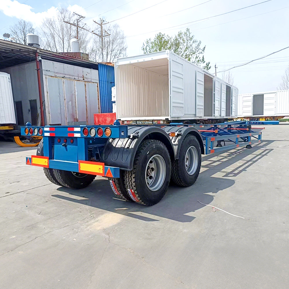 2 essieux 40FT remorque squelette semi