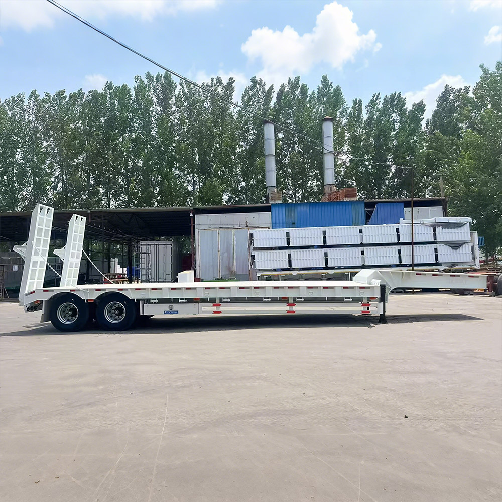 2 essieux 40 tonnes semi-remorque plateforme basse