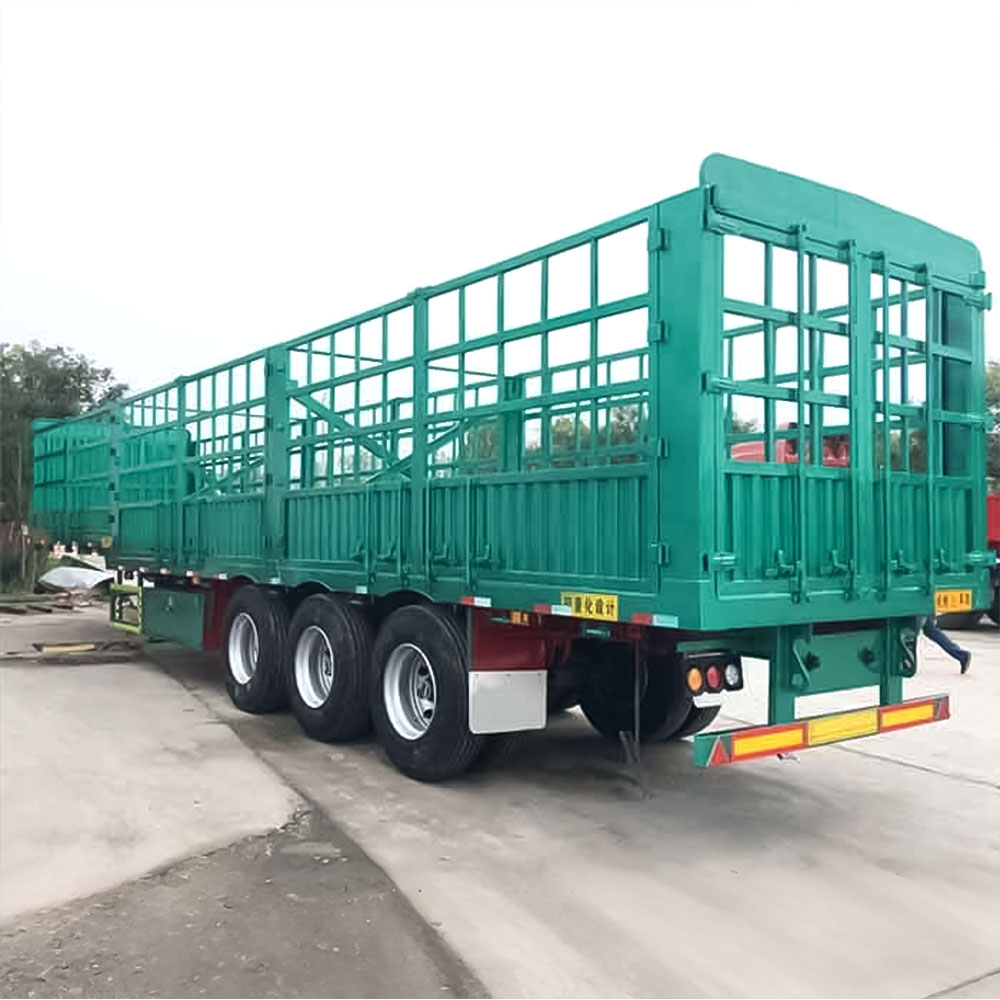 Semi-remorque à ridelles pour vrac 60T