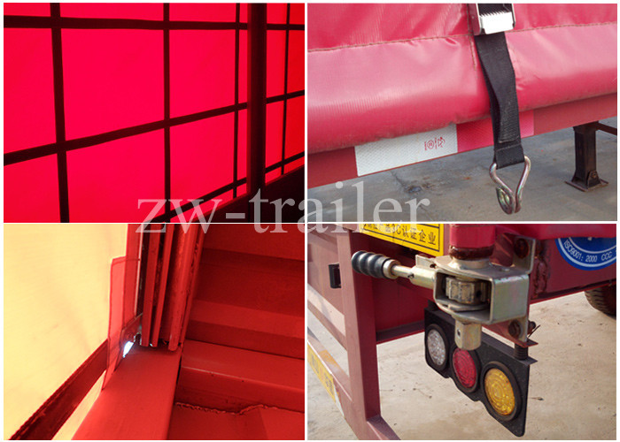 Enclosed curtain side semi trailer