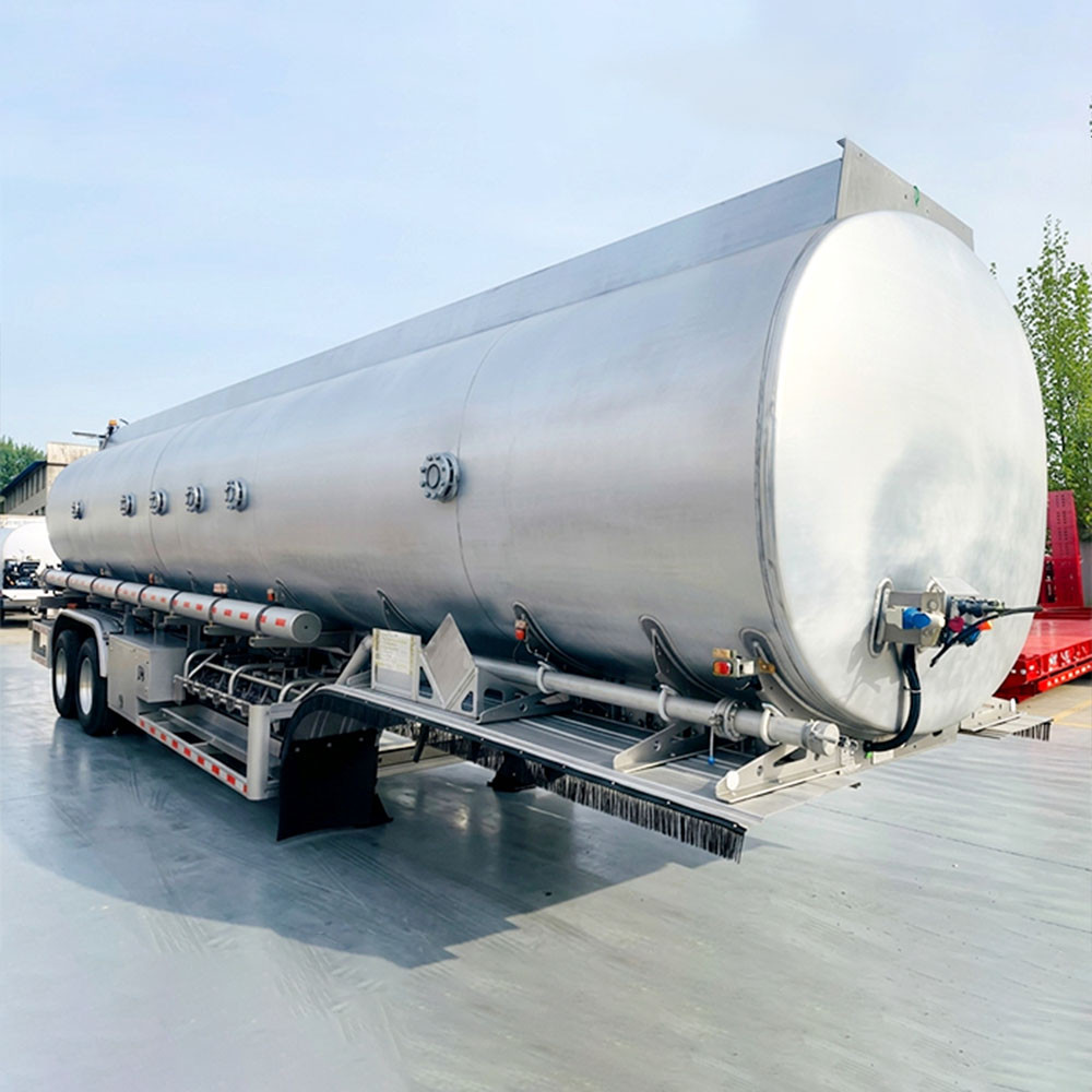 Lightweight aluminum alloy fuel transport trailer with bottom loading valves