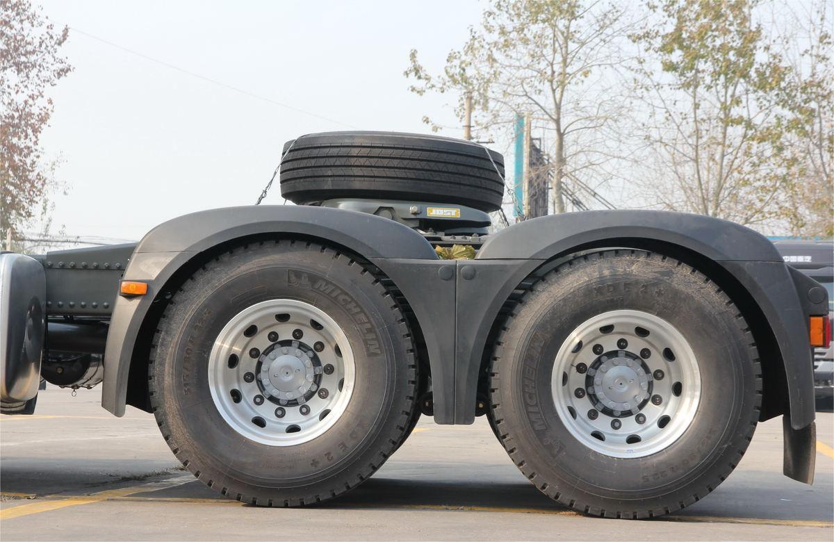 HOWO A7 420HP 6x4 tractor truck tire detail designed for long-distance and heavy-load transport