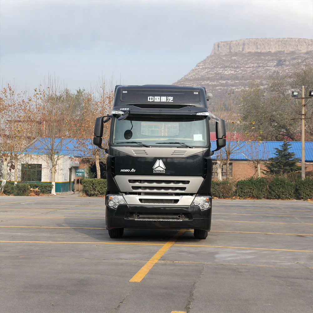 HOWO A7 420HP 6x4 Tractor Truck front view showing heavy-duty cabin and reinforced chassis