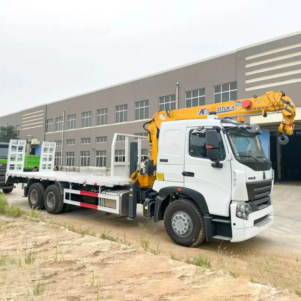 Howo A7 380HP 6×4 Caminhão Guindaste Pesado