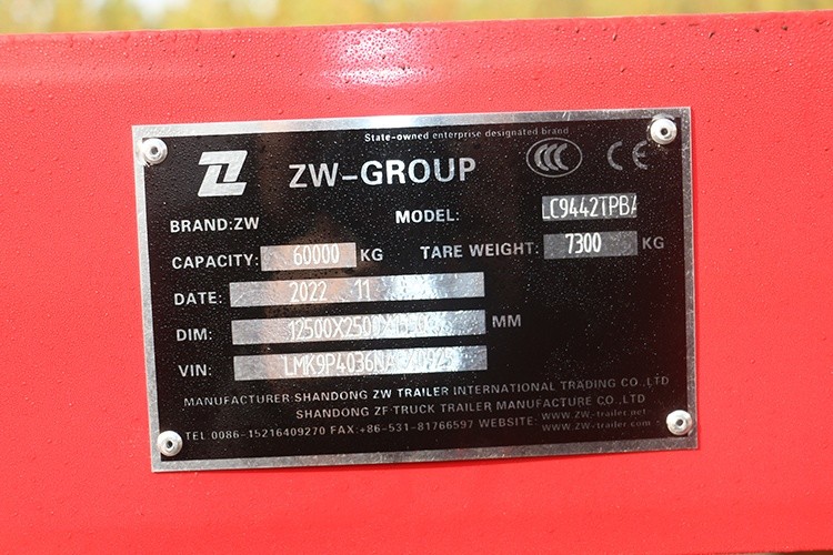 3 axle flatbed semi truck trailer