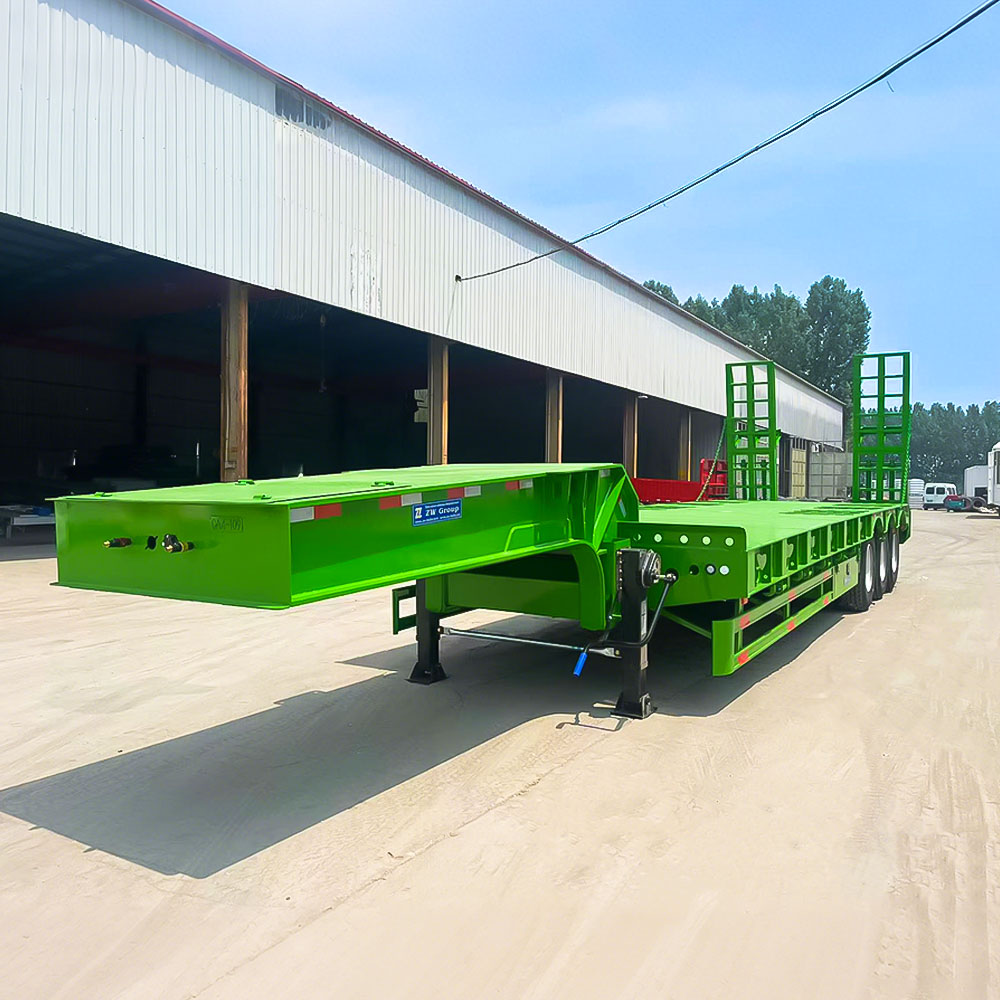 Reboque Baixo para Transporte de Maquinário com 3 Eixos