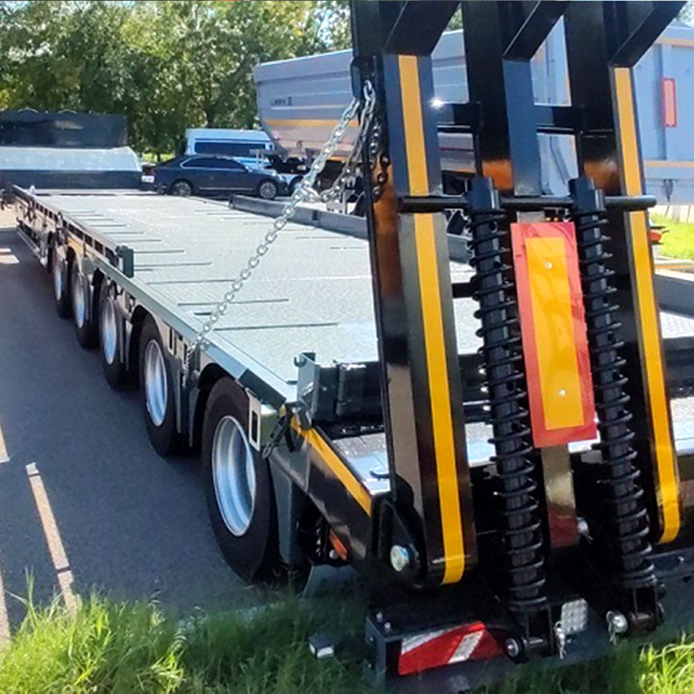 Semi-Reboque Rebaixado Extensível de 5 Eixos