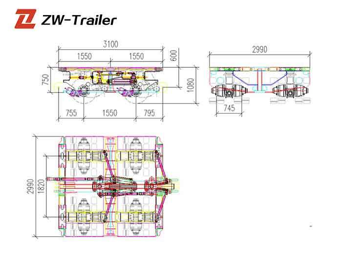 Goldhofer modular platform trailer