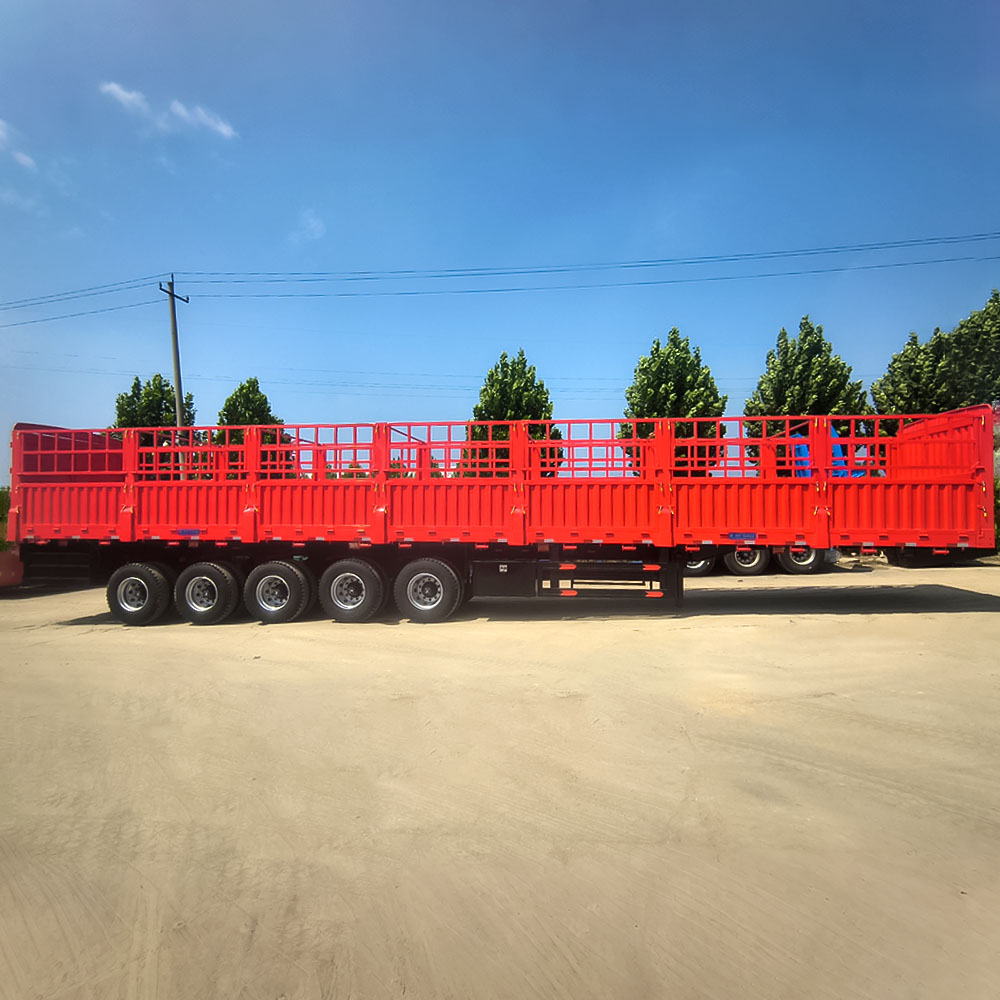 Semi-reboque de Cerca de Carga 5 Eixos 80Ton