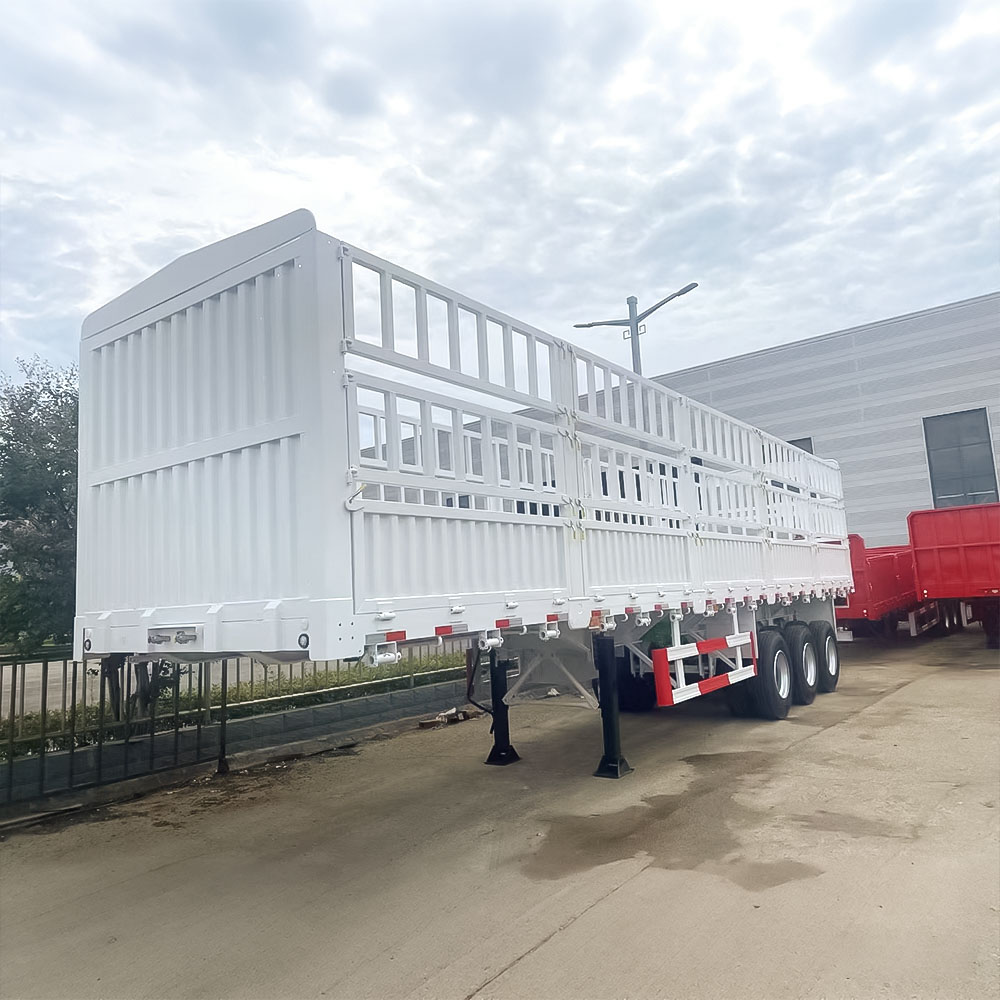 Semi-reboque de Carga a Granel com Grade de 3 Eixos