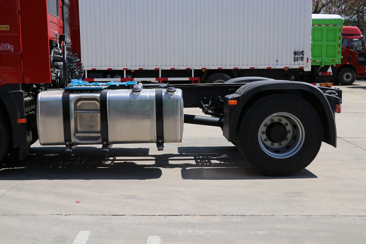 heavy duty truck tire detail showing reinforced tires designed for stable heavy load and long-distance transport