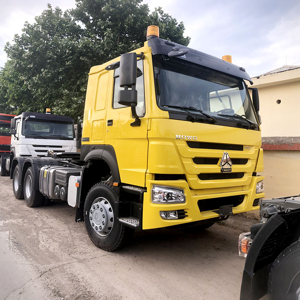 Howo 420HP 6×4 Tractor Truck front 3/4 view highlighting cabin, chassis, and towing capability