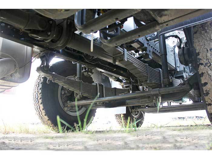 HOWO 380HP 8x4 concrete mixer truck chassis showing reinforced frame and suspension