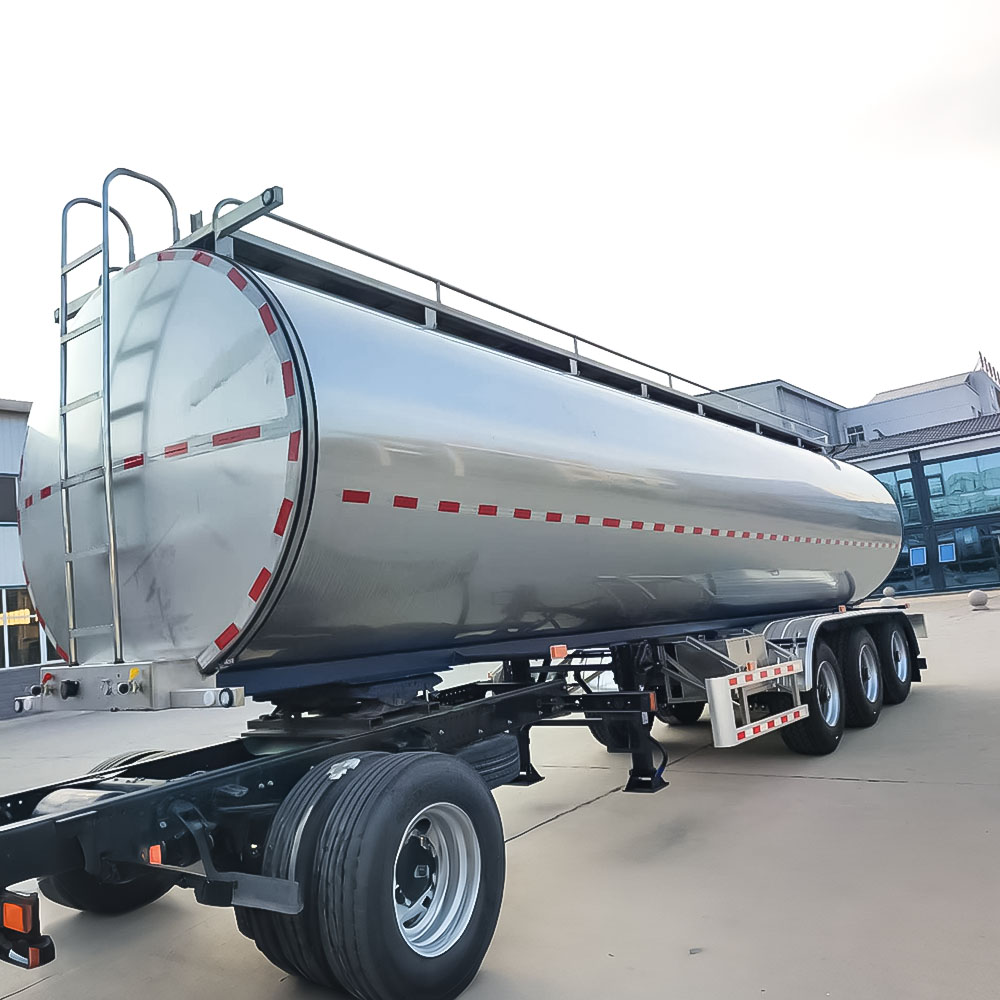 Cisterna para leche de acero inoxidable de 3 ejes