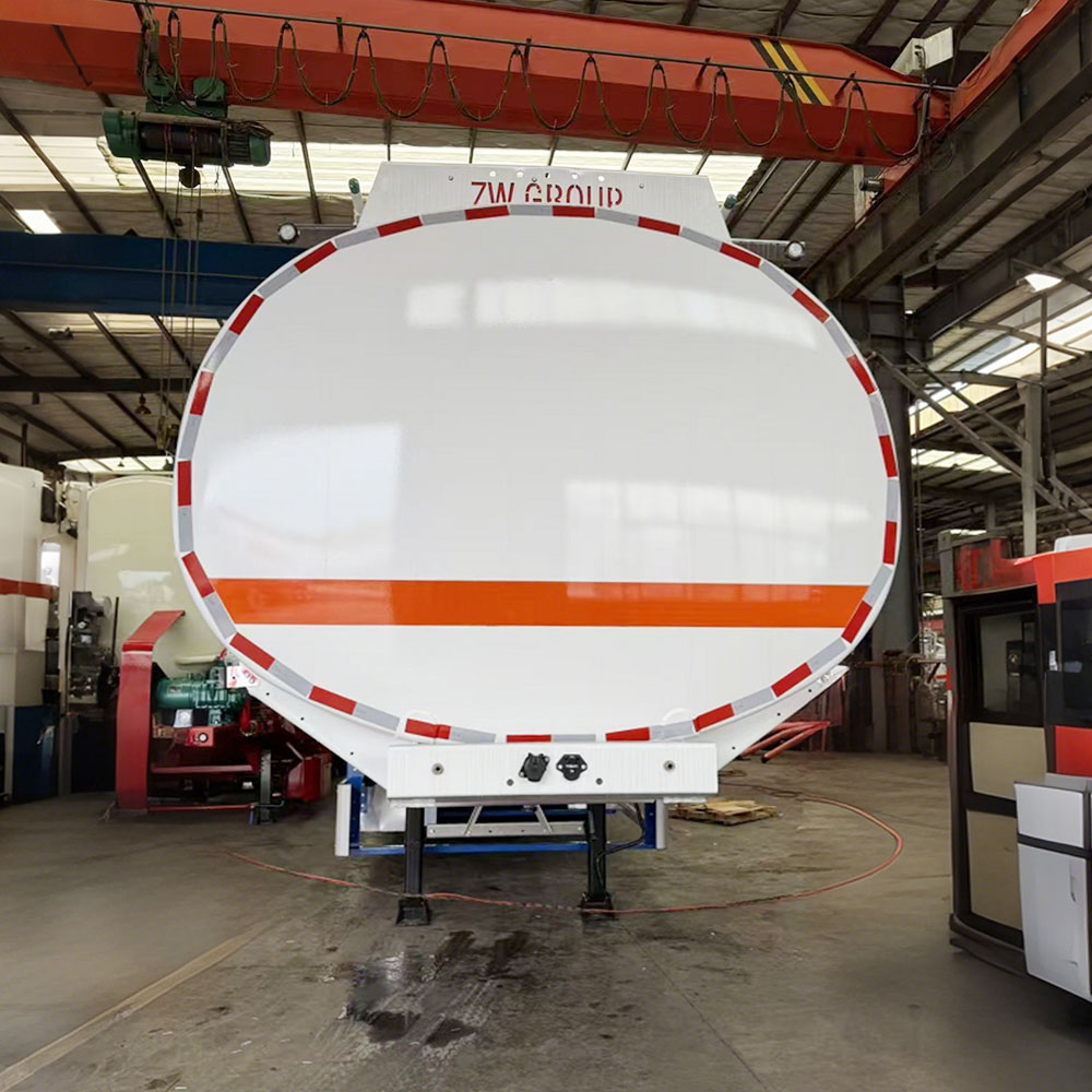 Semirremolque cisterna de combustible de aluminio de 3 ejes y 45 000 litros
