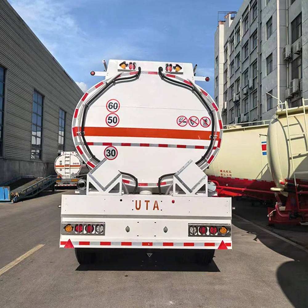 Semirremolque cisterna para combustible de acero al carbono de 3 ejes y 45 000 litros