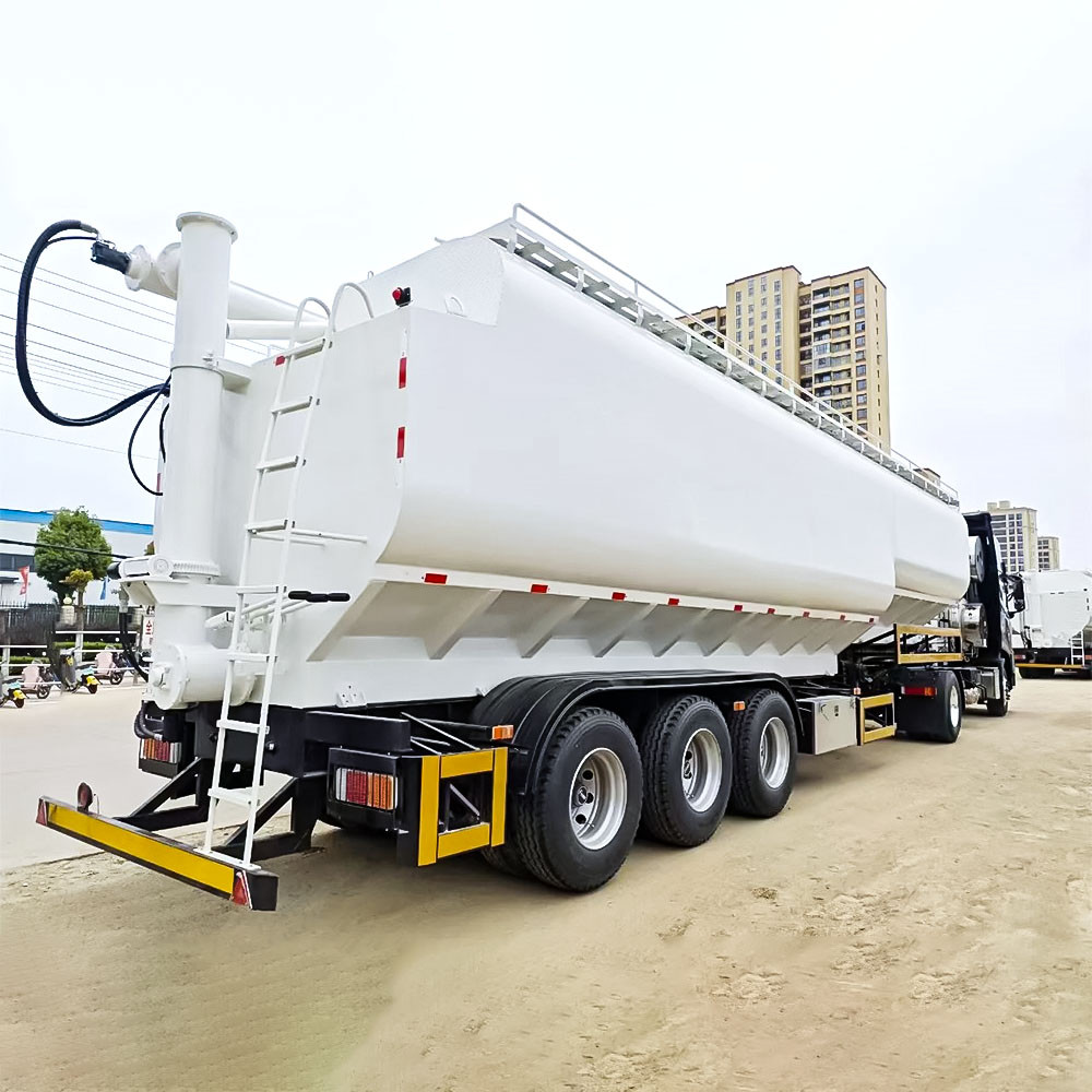 3 axle bulk feed grain semi trailer