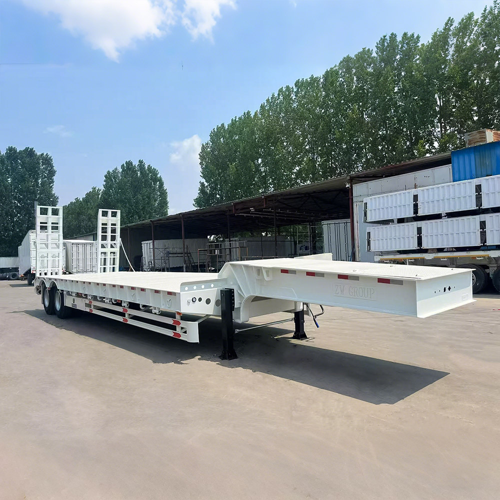 Semi-remolque Lowbed de 2 ejes para 40 toneladas