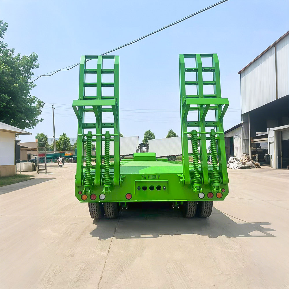 Remolque bajero de 3 ejes para transporte de maquinaria