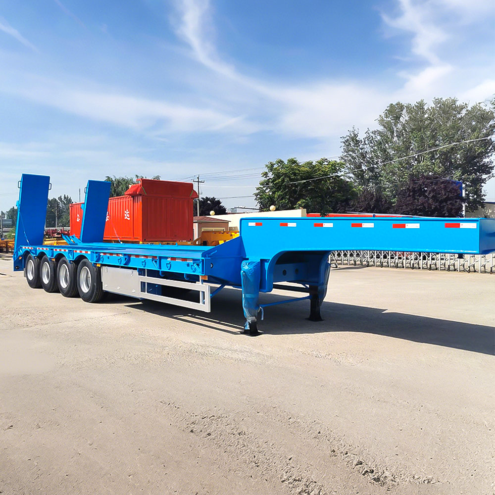 Semirremolque Plataforma Baja para Carga Pesada de 80 Toneladas