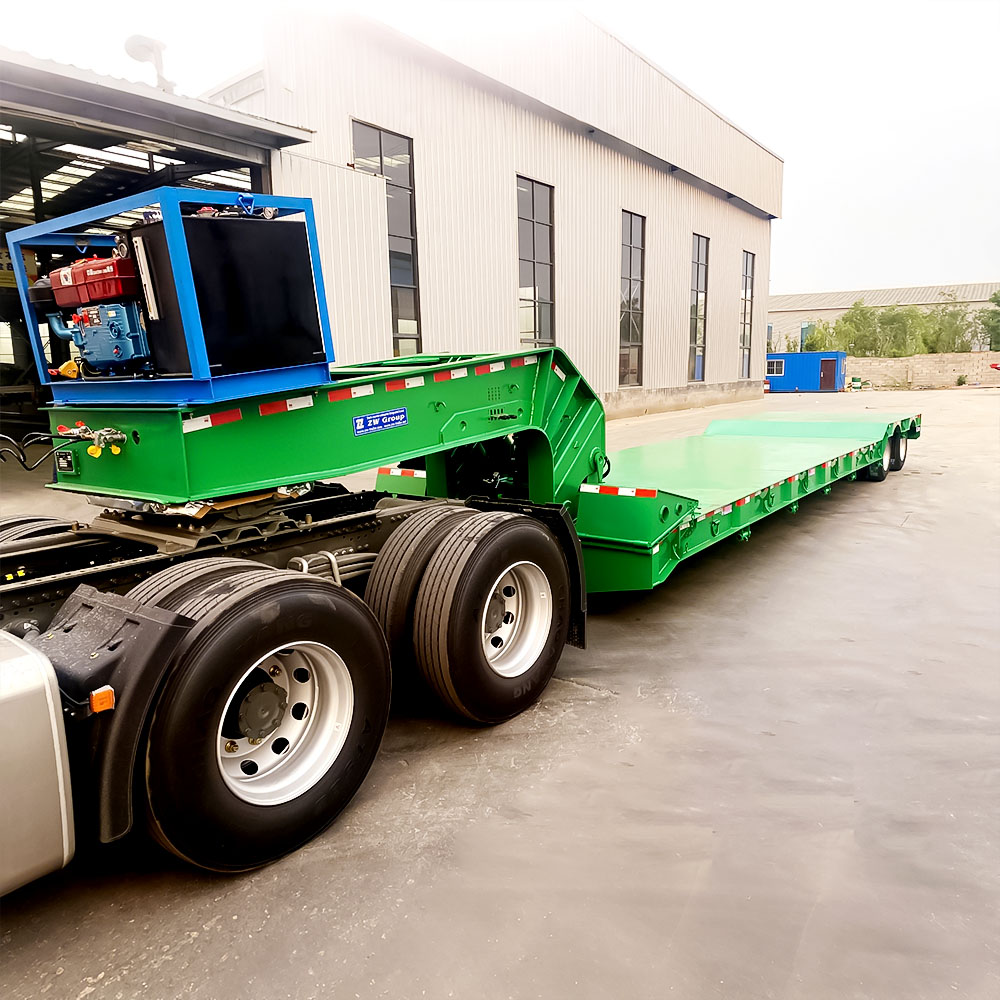 Remolque Lowboy RGN de 2 Ejes para 60 Toneladas