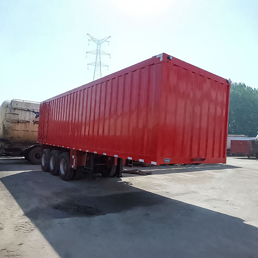 Semirremolque de Caja de Carga Cerrada de 3 Ejes