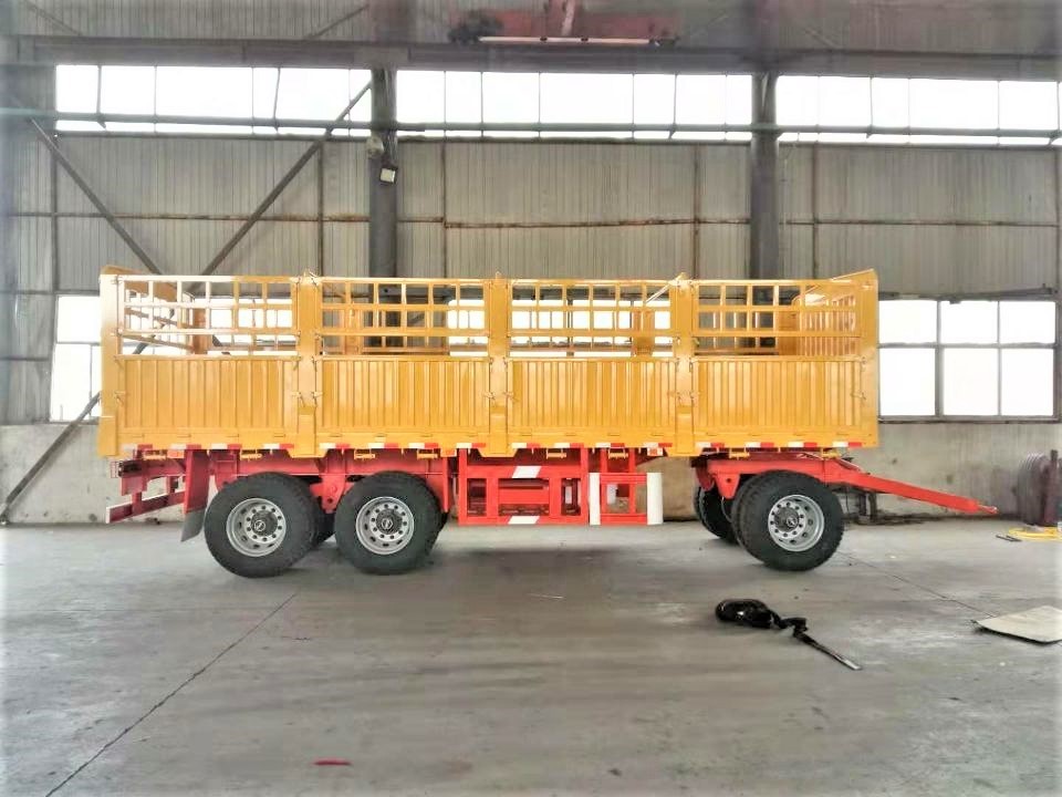 heavy duty drawbar dump trailer