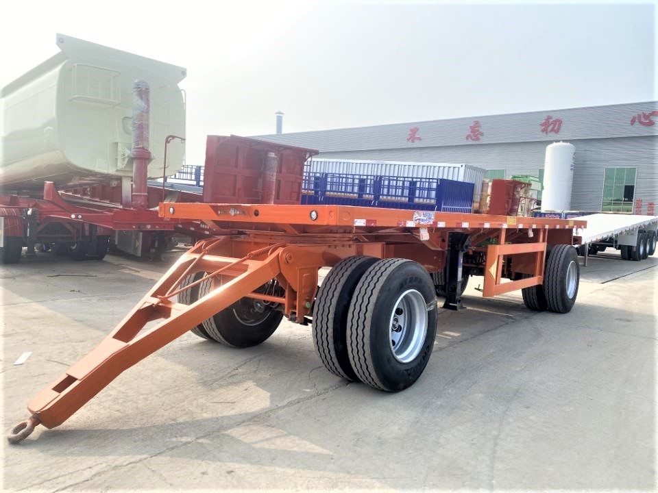 heavy duty drawbar dump trailer