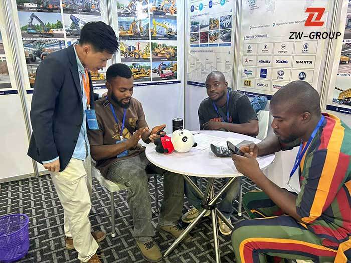 ZW Group team and African clients group photo at Lagos Expo booth