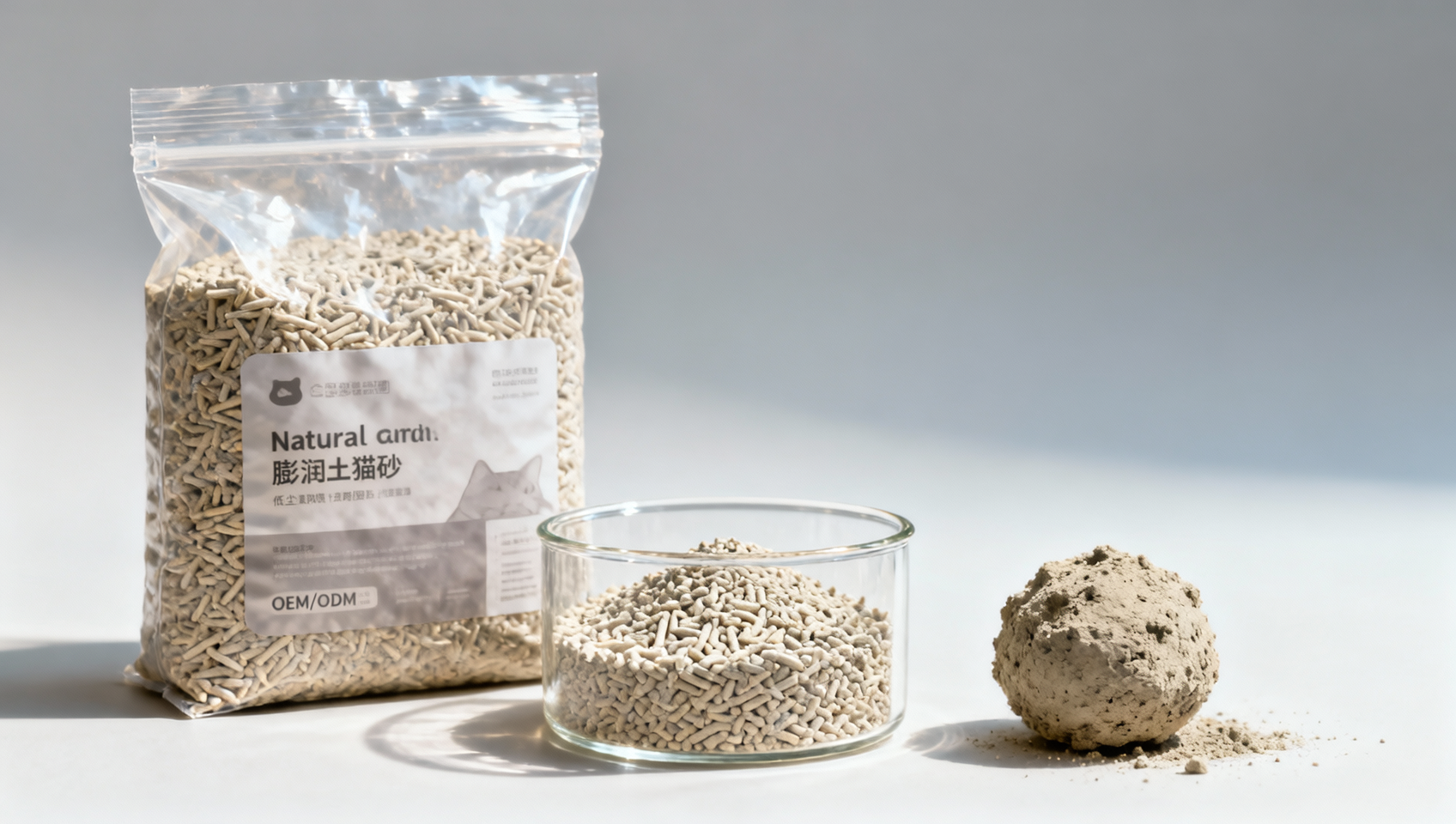 Private label or custom formula for natural mineral cat litter ODM?