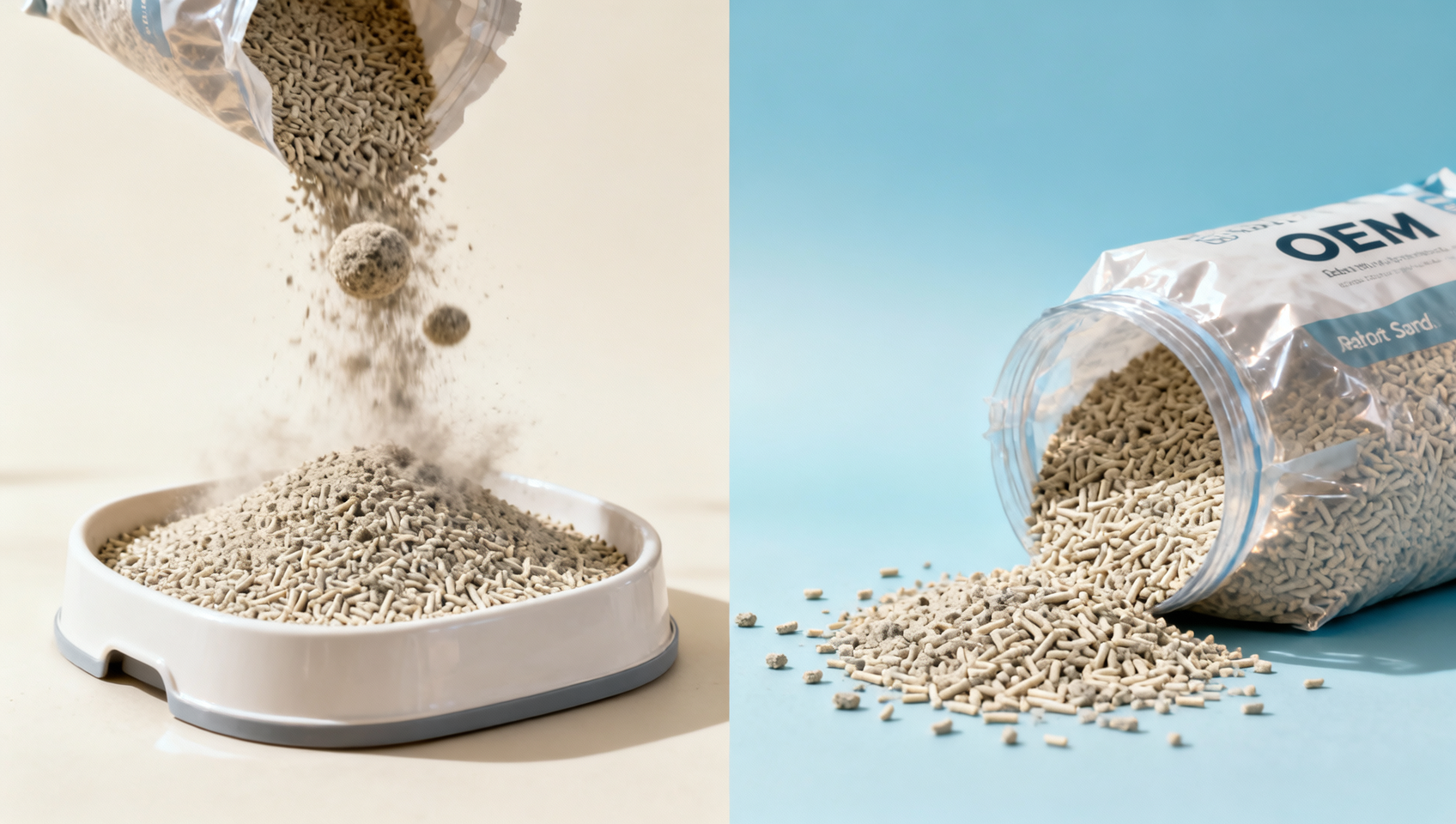 Low dust or hard clumping in OEM bentonite cat litter?
