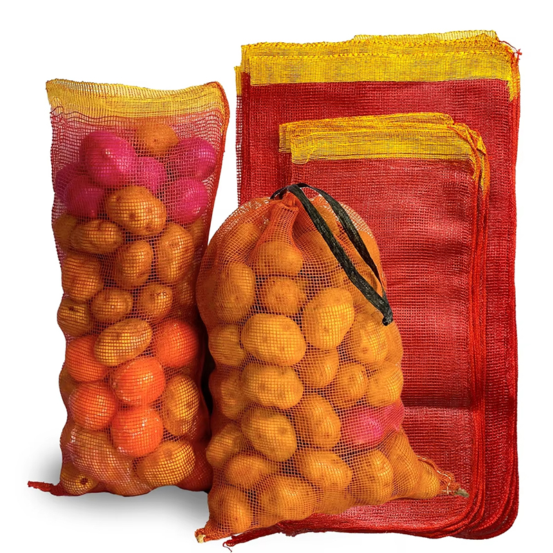 Factory direct sales L-shaped sewn PP mesh bags