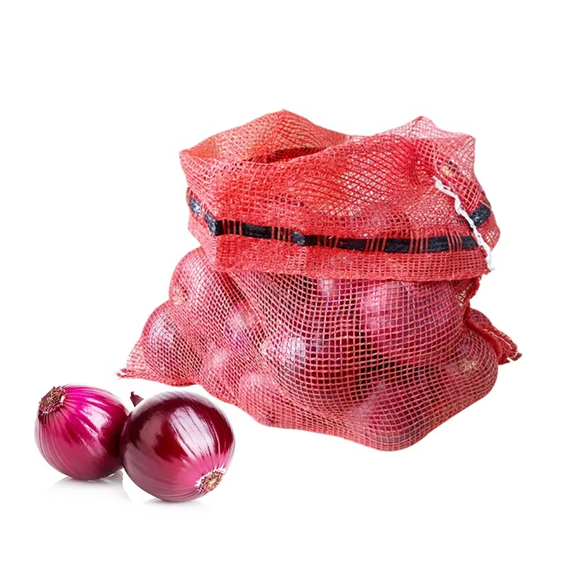 Customized plastic mesh bags for fruits and vegetables