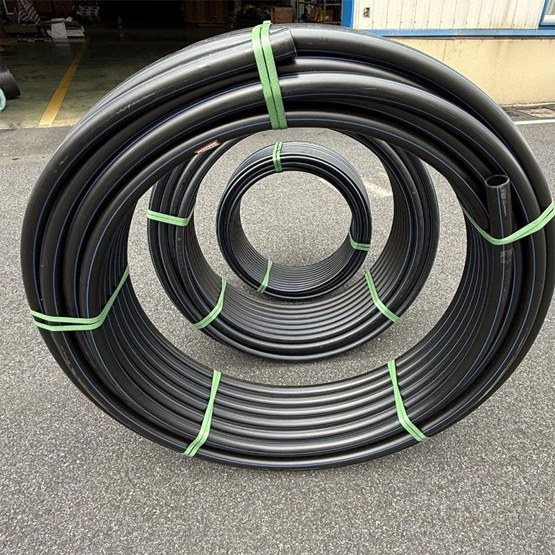 PE plastic pipes are used for water supply