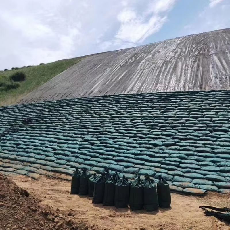 Ecological Geo Bags Woven Geotextile Sand Bag Retaining Wall