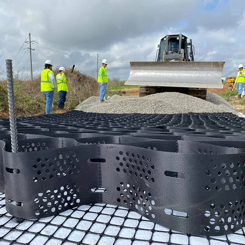 HDPE Honeycomb Geocells with Perforated Texture
