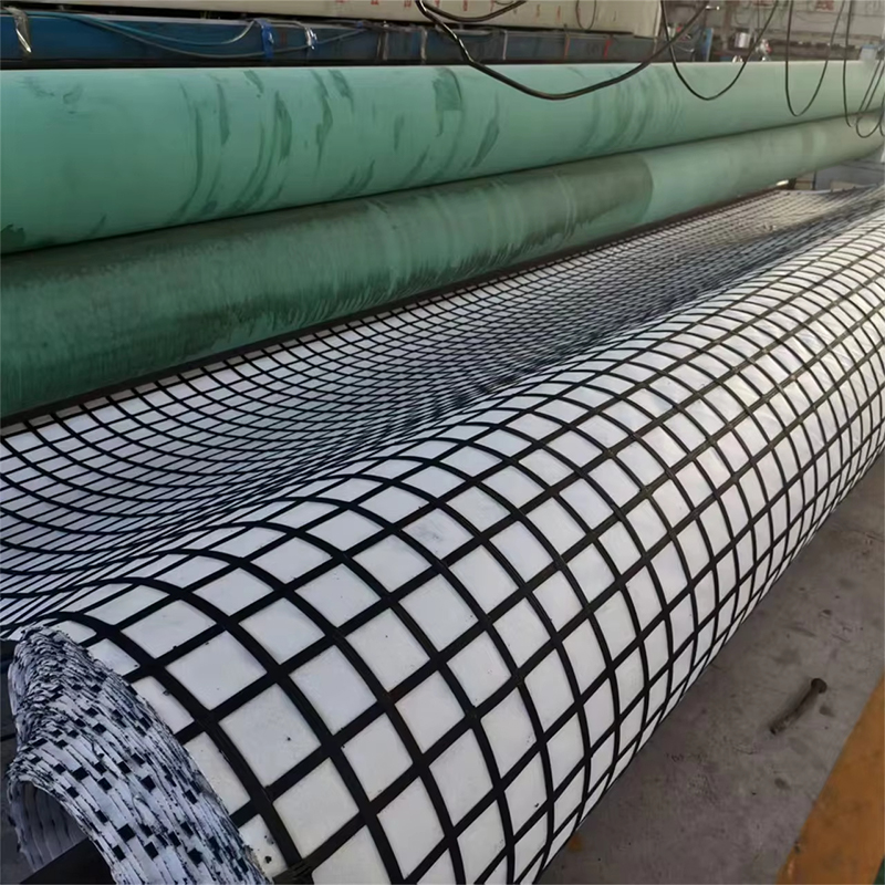 Composite PP Biaxial Geogrid with Nonwoven Geotextile