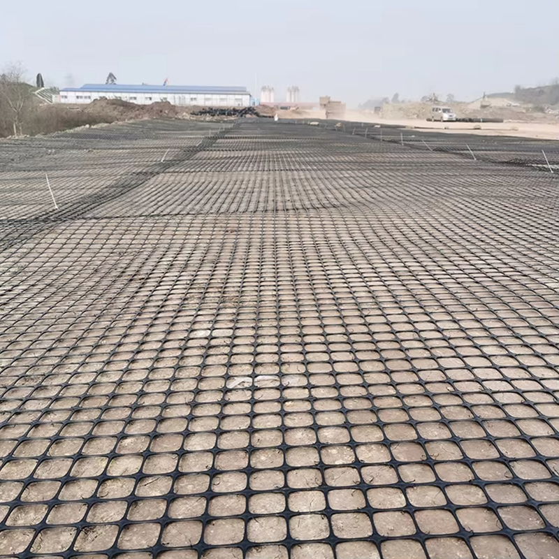 Plastic Polypropylene PP Biaxial Bx Geogrids Roll