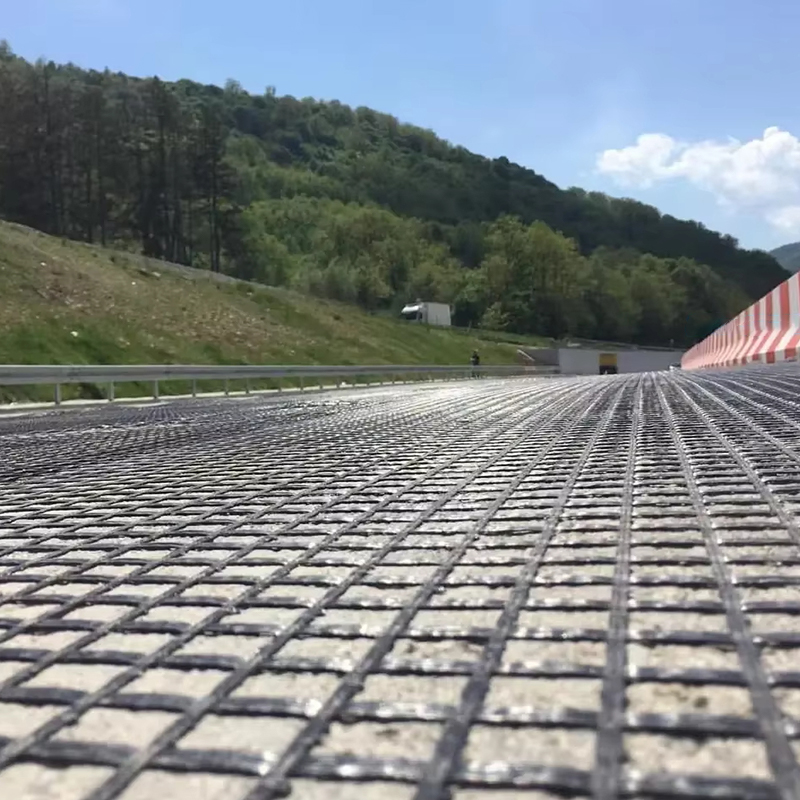 Fiberglass PP polyester geogrid