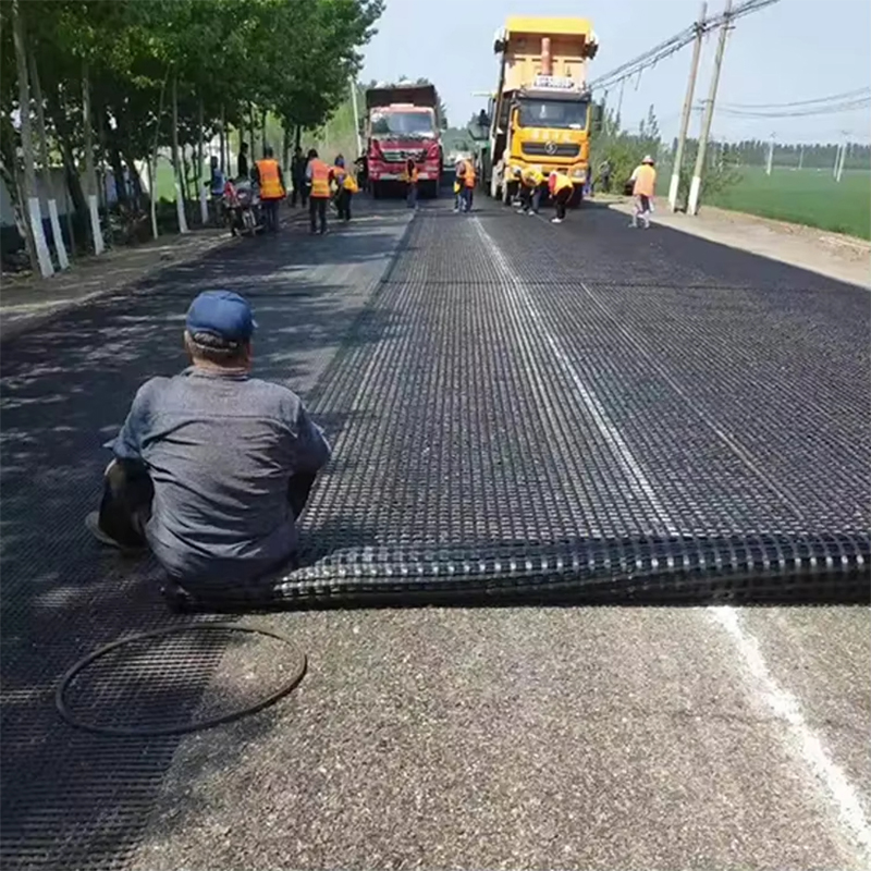 Fiberglass PP polyester geogrid