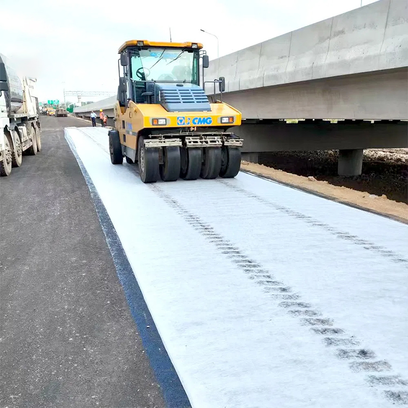 Waterproof composite polyester geotextile