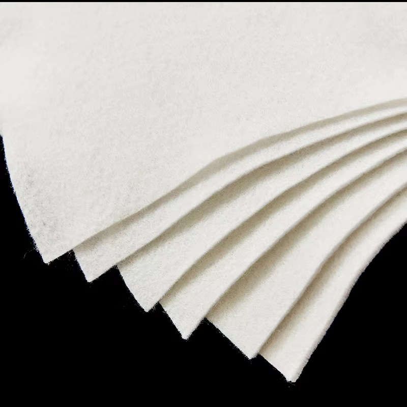 PET nonwoven geotextile for road use