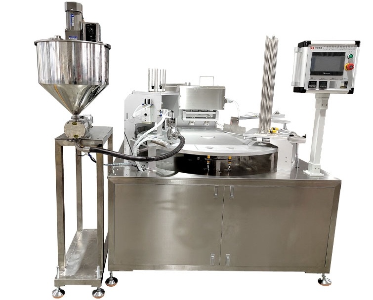 Fully automatic disc filling and sealing machine