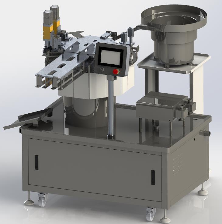 Dual-Head Spouted Pouch Filling and Capping Machine